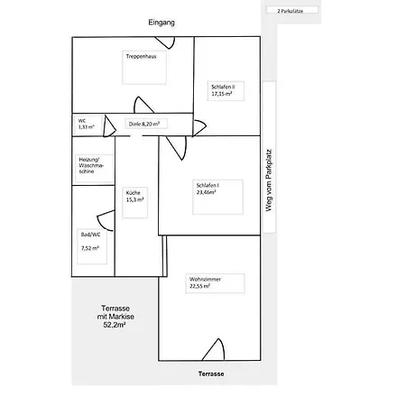 One-bedroom Σπίτι διακοπών Lalling